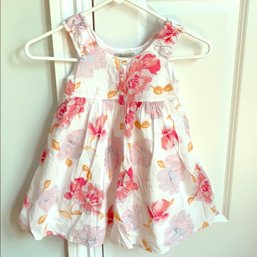 Girls’ 5 y/o Burberry floral cotton sundress